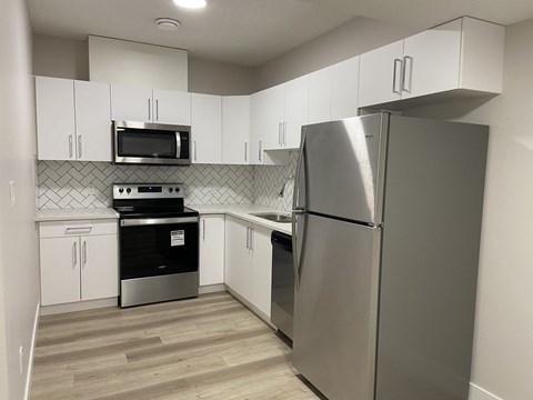 Floor plan for 1 bed, 1 bath