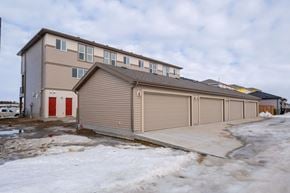 Leduc triplex for rent - Rear of Property and Garage