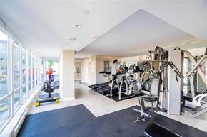 Burnaby apartment for rent - a gym with a lot of machines and people in it