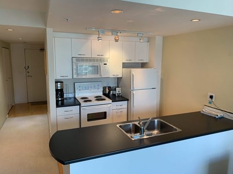 Floor plan for 1 bed, 1 bath