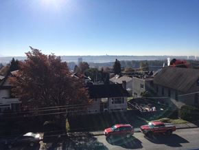 New Westminster apartment for rent - the view of the city from the roof of a house