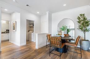 Greenwood Village apartment for rent - A dining room with a table and chairs. at The Viridian Apartments, Greenwood Village, CO