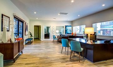 Poway apartment for rent - a living room and dining room with a table and chairs