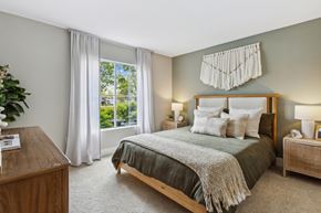 Moorpark apartment for rent - a bedroom with a bed and a window