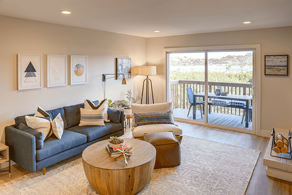 Mill Valley apartment for rent - Harbor Point living room