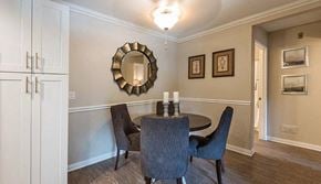 Simi Valley apartment for rent - a dining room with a table and chairs