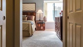 Simi Valley apartment for rent - a bedroom with a bed and a dresser