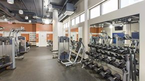 Glendale apartment for rent - A gym with a variety of equipment including weights and cardio machines.
