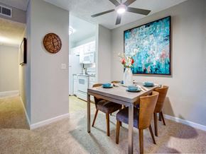 Fremont apartment for rent - dining with ceiling fan