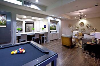Elegant social lounge with pool table and wifi