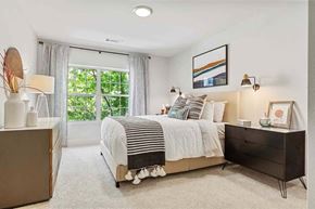 Salem apartment for rent - a bedroom with a bed and a window