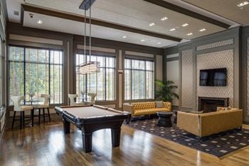 Clubroom with designated work stations