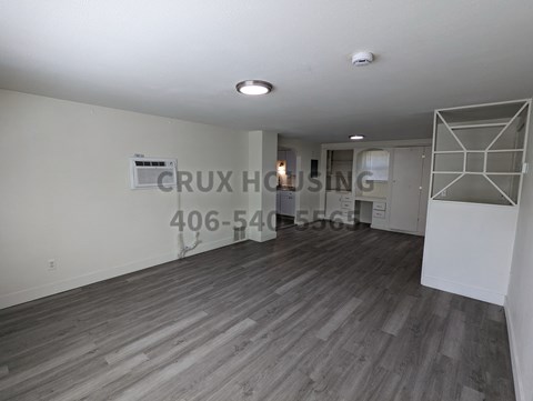 Floor plan for 2 beds, 1 bath