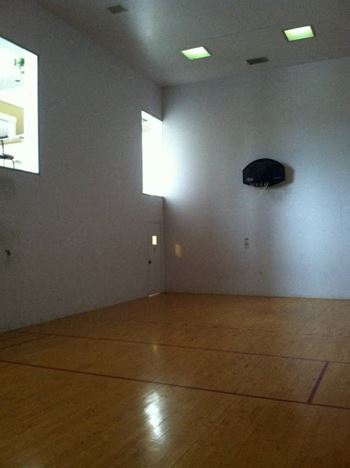 Indoor basketball court