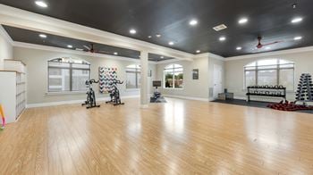 The workout room at 1861 muleshoe road
