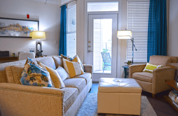 Living spaces with wood flooring