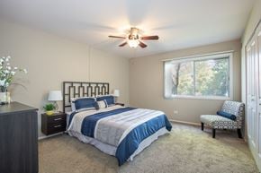 Carol Stream apartment for rent - Bedroom With Expansive Windows at The Greenway at Carol Stream, Illinois, 60188