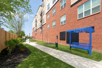 Outdoor walking path
