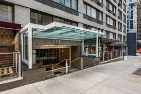 New York apartment for rent - A building with the number 280 on it.