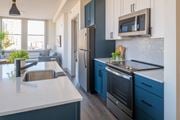 St Louis apartment for rent - Granite Counter Tops In Kitchen at The Nicholas, St Louis