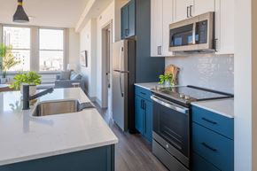 St Louis apartment for rent - Granite Counter Tops In Kitchen at The Nicholas, St Louis