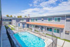Van Nuys apartment for rent - Sparkling swimming pool at Saticoy Apartments Van Nuys