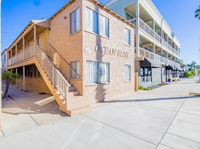 Long Beach apartment for rent - A building with the name Ocean Bliss on it.