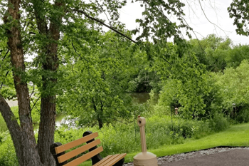 Next to silver view park & walking paths around wood lake