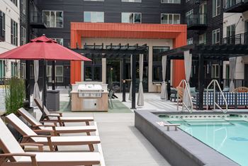 Sun deck pool