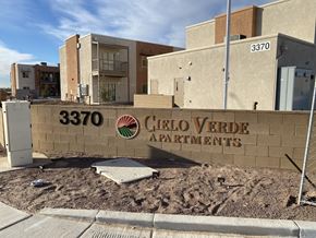 Yuma apartment for rent - Cielo Verde Sign