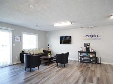 Taylor apartment for rent - a living room with a couch and a coffee table