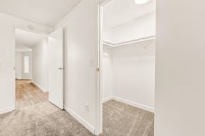 Beaverton apartment for rent - a bedroom with white walls and a carpeted floor