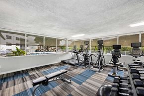 Miami apartment for rent - the gym at the landing at pullman apartments in pullman