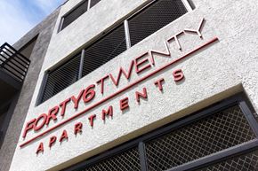 Culver City apartment for rent - a sign on the side of a building