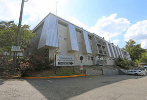 Birmingham apartment for rent - A building with a sign that says Mountainview Apartment Homes.