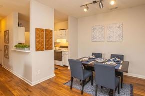 Chattanooga apartment for rent - A dining room with a table set for four.