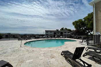 One shimmering swimming pool