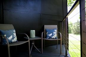 Knoxville apartment for rent - two chairs and a table on a balcony