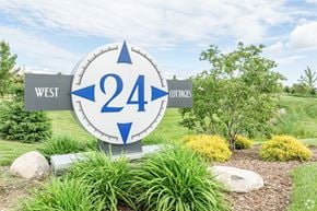 Hudsonville apartment for rent - A sign with the number 24 and the word West on it.