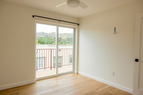 Floor plan for 1 bed, 1 bath, 501 sqft