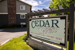 Spokane apartment for rent - Cedar West Entrance Signage