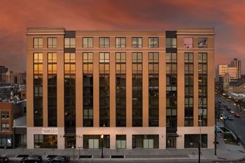 Outside view of platform 4611 luxury apartments