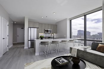 A kitchen and living room in platform 4611
