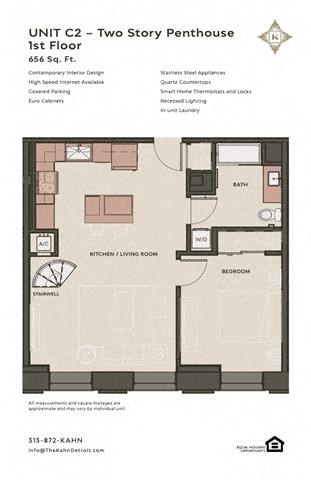 Floor plan for 3 beds, 3 baths, 1319 sqft