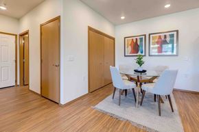 Spokane Valley apartment for rent - a dining room with a table and chairs