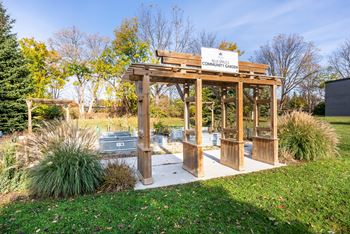 Blue spruce community garden