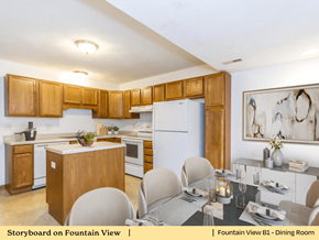 Mascoutah apartment for rent - a kitchen and dining room with a table and chairs