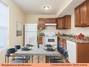 Lebanon apartment for rent - a kitchen and dining room with a table and chairs