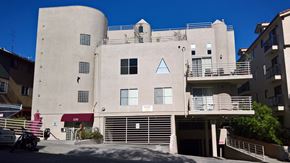 West Hollywood apartment for rent - front shot of the collis apartments building