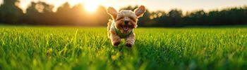 Dog is running
